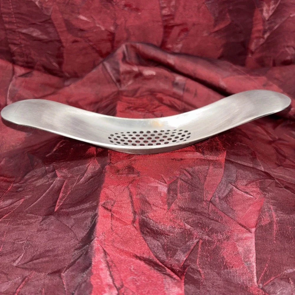Joseph Joseph Garlic Rocker Crusher Mincer Press Brushed Stainless Steel EUC‎